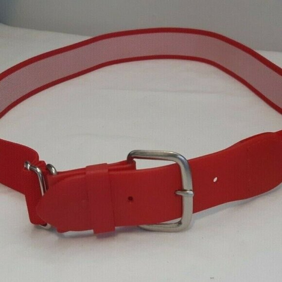 VTG ADIDAS buckle slide adjustable stretch belt golf sports RED 32-34 waist - Picture 3 of 5